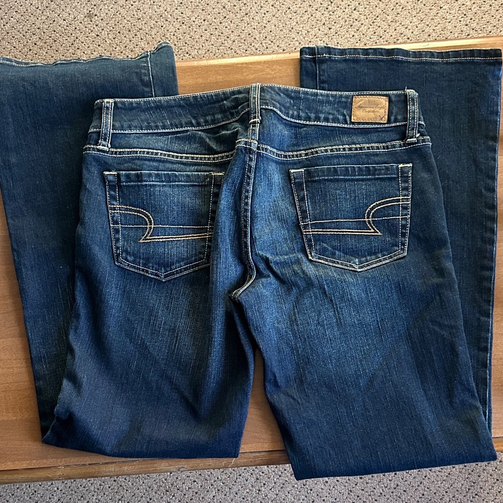 American Eagle Outfitters Dark Blue Denim Jeans - Picture 6 of 6